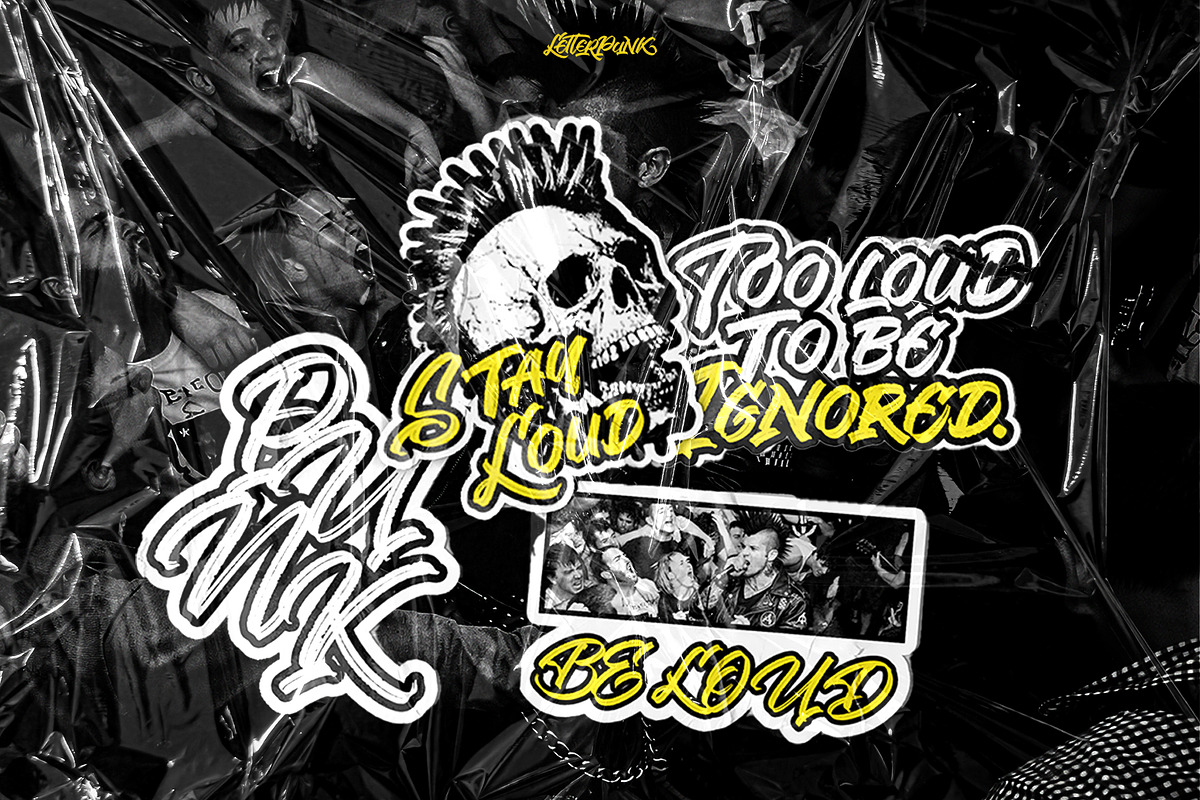 Letterpunk - Grunge Brush Font, a Handwritten Font by Inviline.co (Photo 8 of 10)