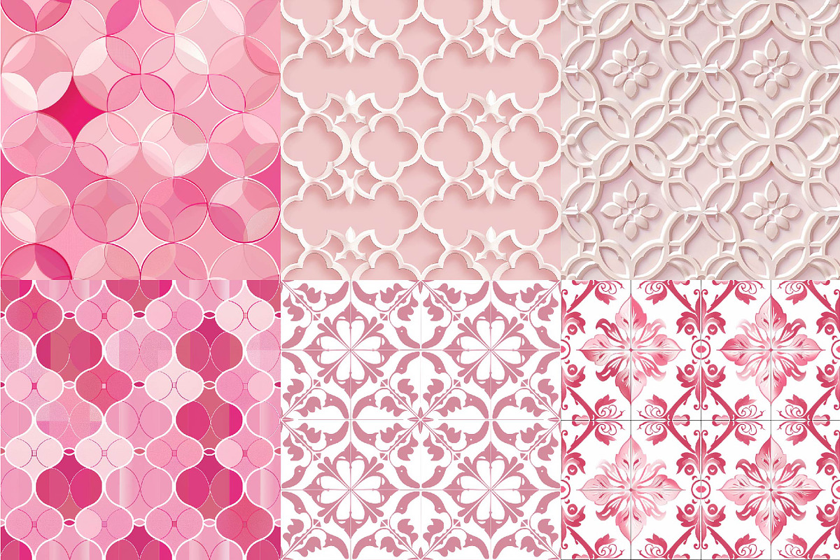 Tile Pattern Set, a Texture Illustration by DreamPrint404 (Photo 2 of 7)