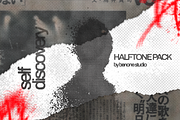 HALFTONE CHAOS - Grunge Texture Pack, a Texture Graphic by BeNone Designs (Thumbnail 8 of 8)
