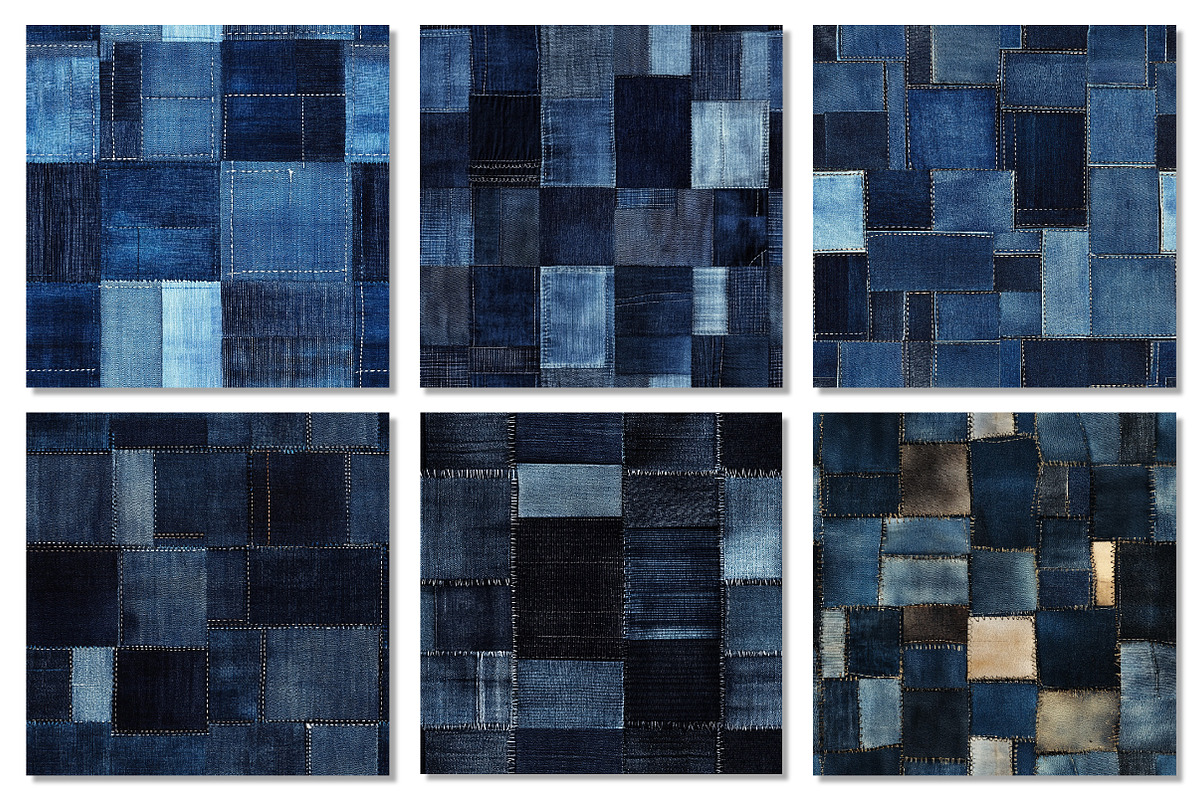 Blue Denim Fabric Texture Pattern, a Texture Graphic by Dream Creation (Photo 2 of 4)