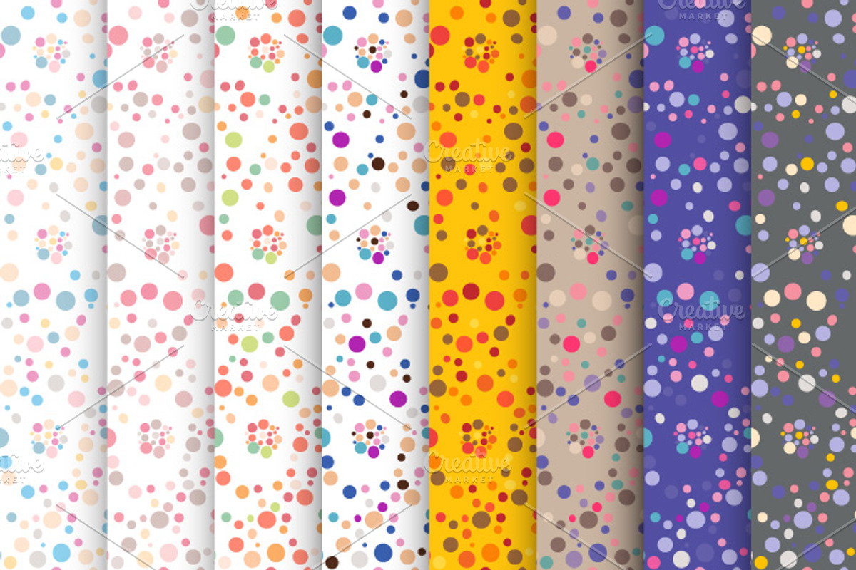 DOTS. Seamless background. preview 2