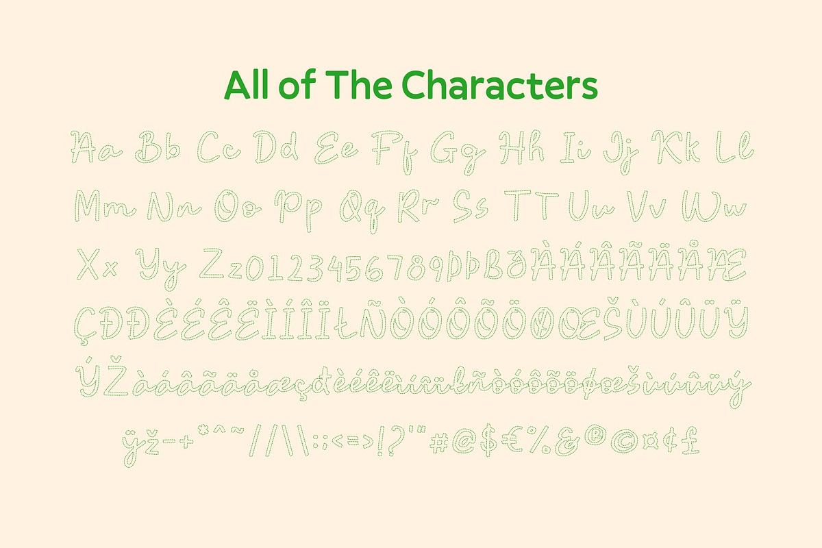 CS Blimie Dashed, a Script Font by Craft Supply Co. (Photo 8 of 8)