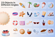 Summer 3D Kit – Objects & Character, an Object 3D Model by KetrinDesigner (Thumbnail 4 of 13)