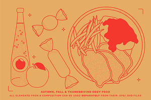 Thanksgiving Vector Illustrations