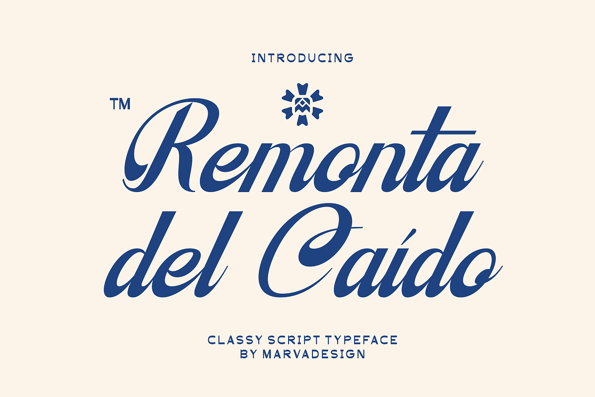 Remonta del Caido - Classic Script, a Script Font by Marvadesign (Photo 1 of 10)
