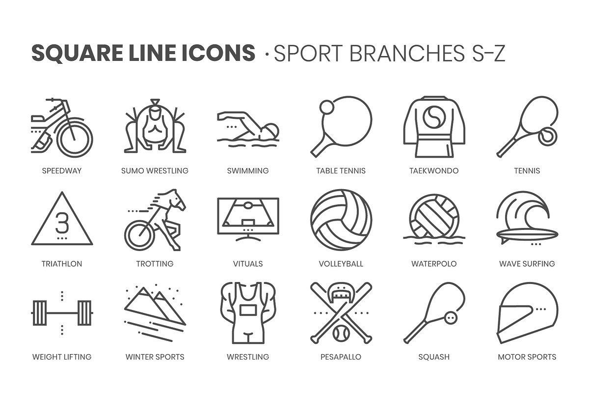 Square line icons, an Outline Icon by Howcolour (Photo 30 of 85)