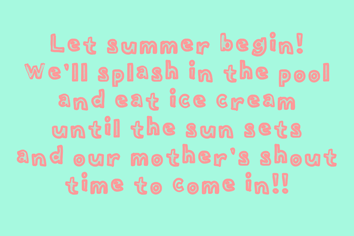 Silly Billy - A Fun Hand Font preview 2