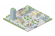Isometric Smart City 3D, an Object Illustration by Nurlan's shop (Thumbnail 3 of 3)