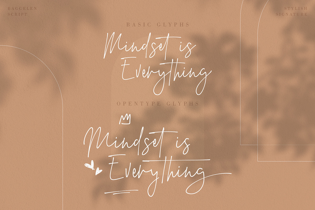 Baggelen - Stylish Signature, a Script Font by SemutHitam Creative (Photo 9 of 10)
