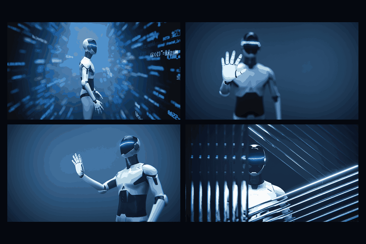 Humanoid AI - 12 4K Loops, a Background Graphic by Photocreo Michal Bednarek (Photo 7 of 7)