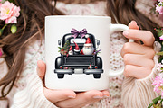 Christmas Gnome And Truck Clipart, an Illustration by RobertsArt (Thumbnail 7 of 7)