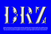 Sparke - Floral Futuristic Serif, a Serif Font by Drizy (Thumbnail 6 of 8)