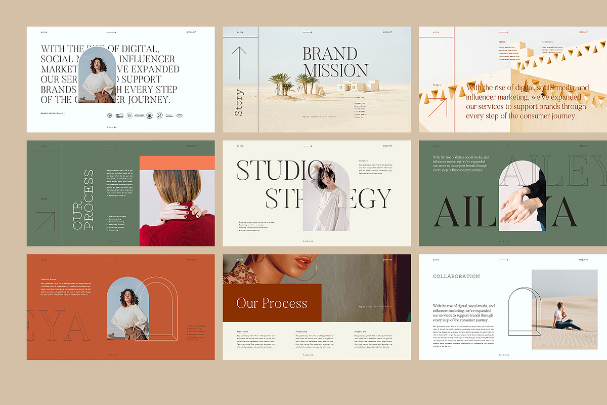 AILEYA - Powerpoint Media Kit, a Presentation Template by Elokka Std. (Photo 10 of 12)