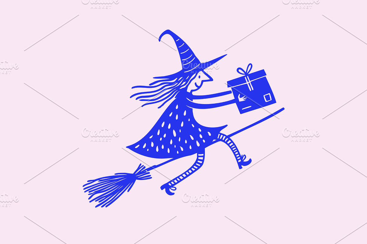 Halloween Witch Characters Set, a Person Illustration by Danil Polshin (Photo 5 of 6)