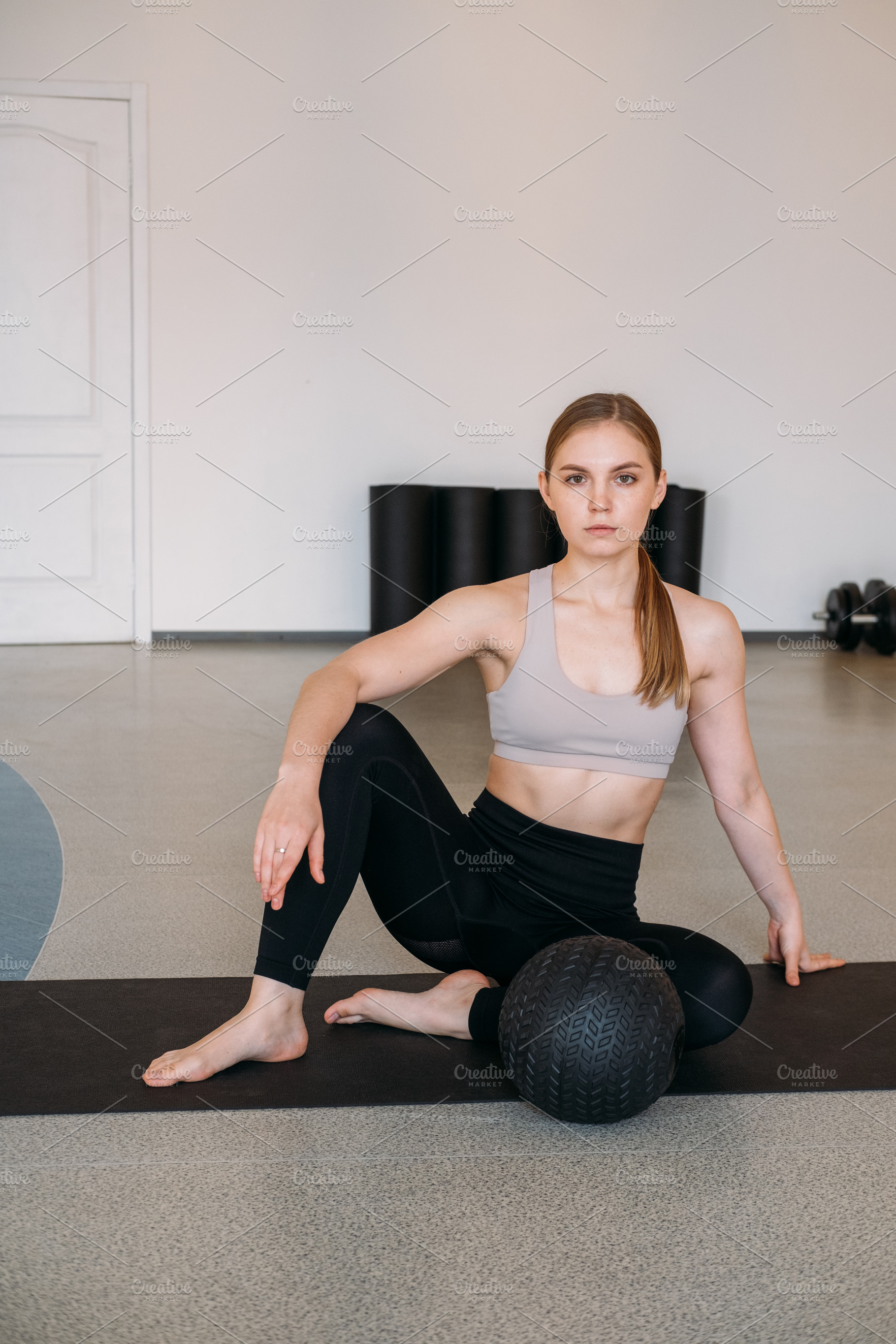 Wellness activity fitness studio portrait woman, a Person Photo by Photo Drive Studio