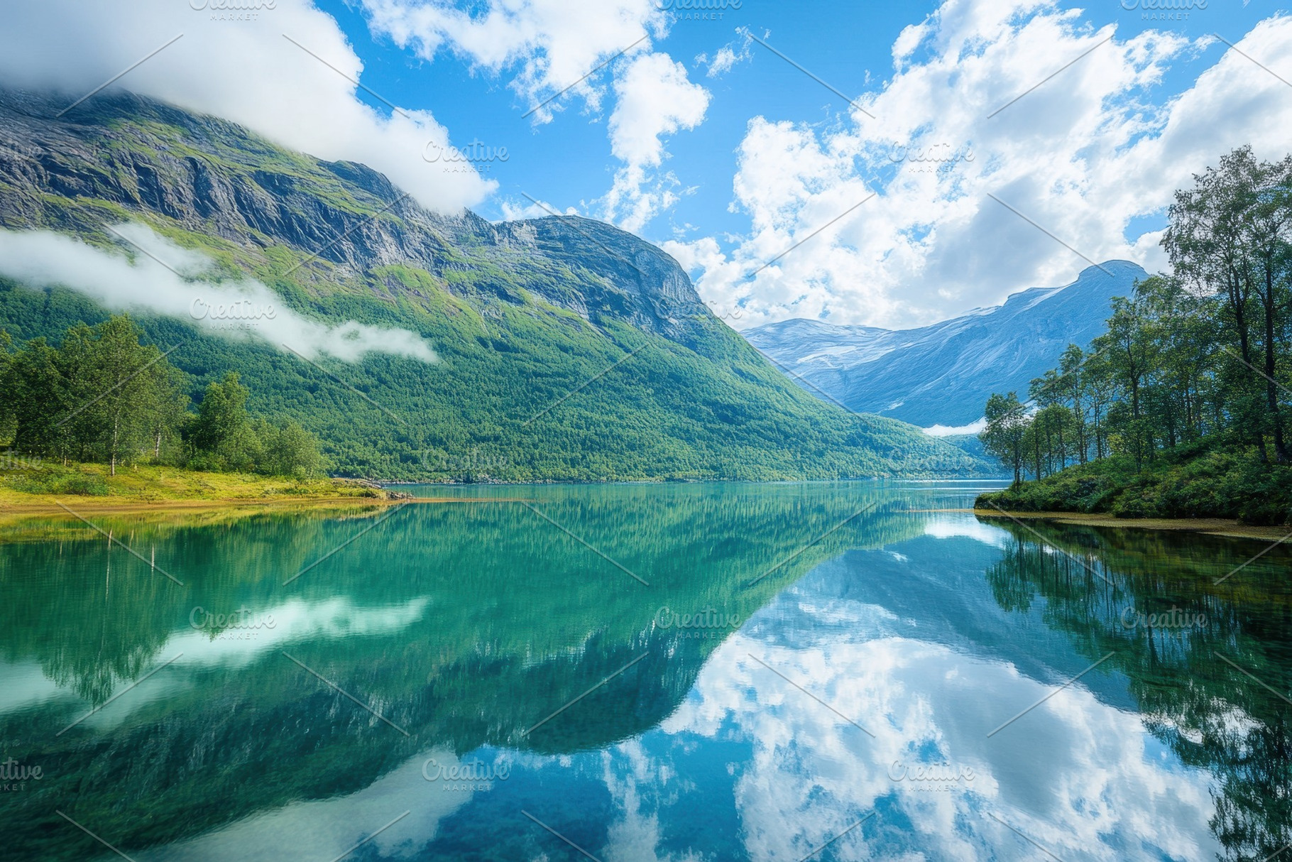 Majestic Lovatnet Lake in Norway sur, a Photo by Iftikhar Alam