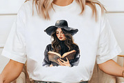 Spooky Halloween Library Clipart, an Illustration by Libby Wishes (Thumbnail 6 of 9)