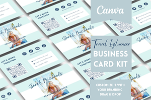 Travel Influencer Business Card Kit