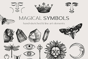 Alchemy. Magical Elements & Symbols