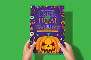Halloween Trick or Treat Flyer, a Flyer Template by Creativestoree (Thumbnail 5 of 5)