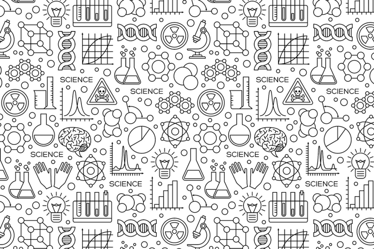 Chemistry pattern, a Pattern Graphic by kotoffei (Photo 1 of 2)