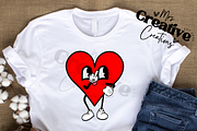 Retro Funny Red Hearts Clipart, a Graphic by Mrs. Creative Creations (Thumbnail 1 of 5)