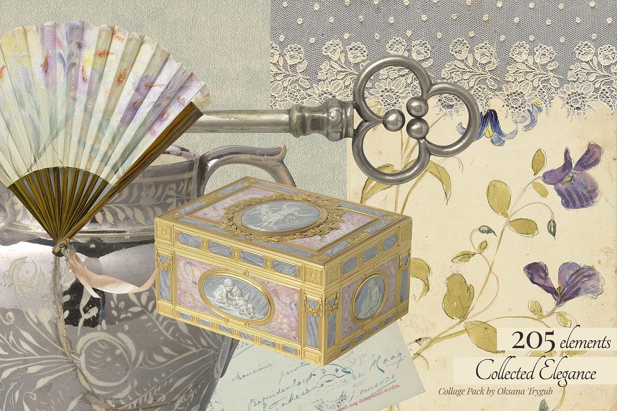 Vintage Museum Collage Elements Pack, an Object Graphic by Oksana Trygub (Photo 3 of 29)