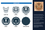Dog 3D Mandala - SVG laser cut files, an Object Graphic by Arshad Ali (Thumbnail 2 of 8)