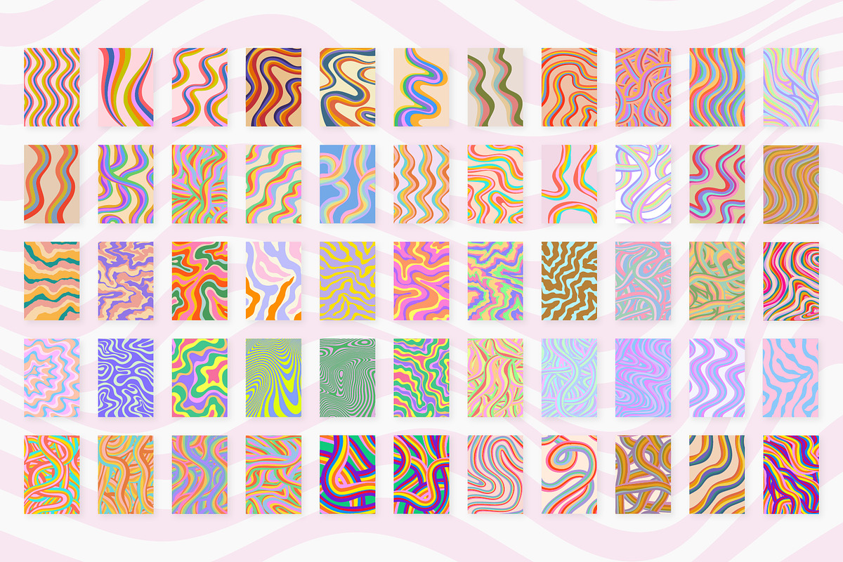 GROOVY VECTOR PATTERNS, a Pattern Graphic by craftlove (Photo 6 of 12)