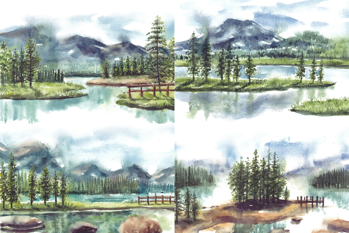 BUNDLE | Watercolor Backgrounds, a Texture Illustration by ArtbyHien (Photo 14 of 15)