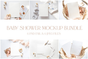 Baby Shower Mockup Bundle