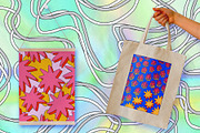 Retro hippie posters.70s patterns, an Illustration by okchizh (Thumbnail 5 of 5)