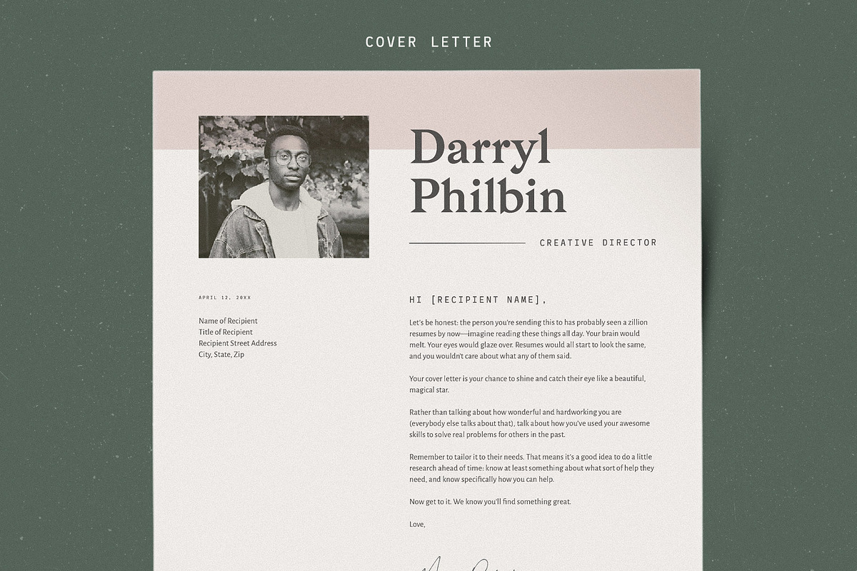 Resume with Picture / CV with Photo, a Resume Template by More Profesh (Photo 3 of 8)