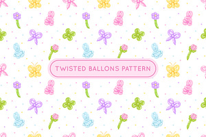 Pattern with Twisted Balloons