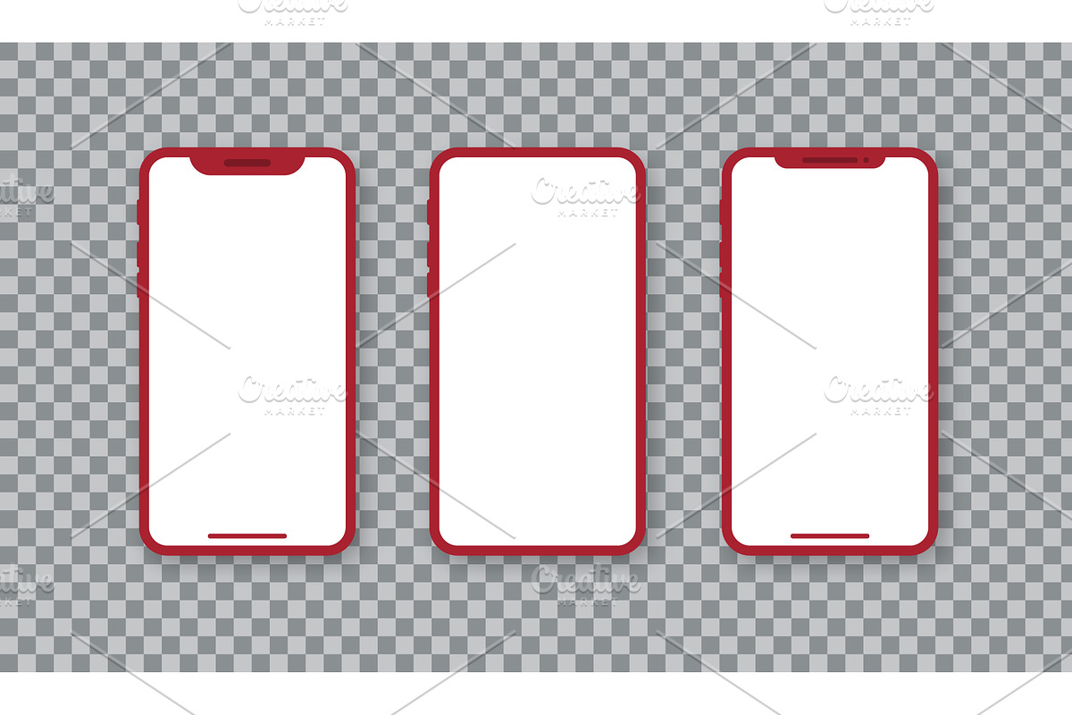 Red smartphone, an Object Illustration by Vector Creator