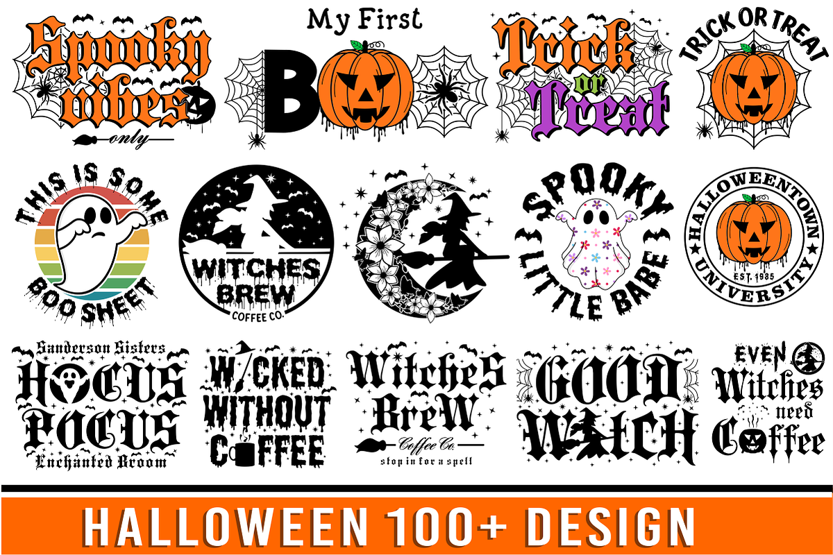 Halloween SVG & PNG Design Bundle, a Graphic by D2PUTRI (Photo 1 of 14)