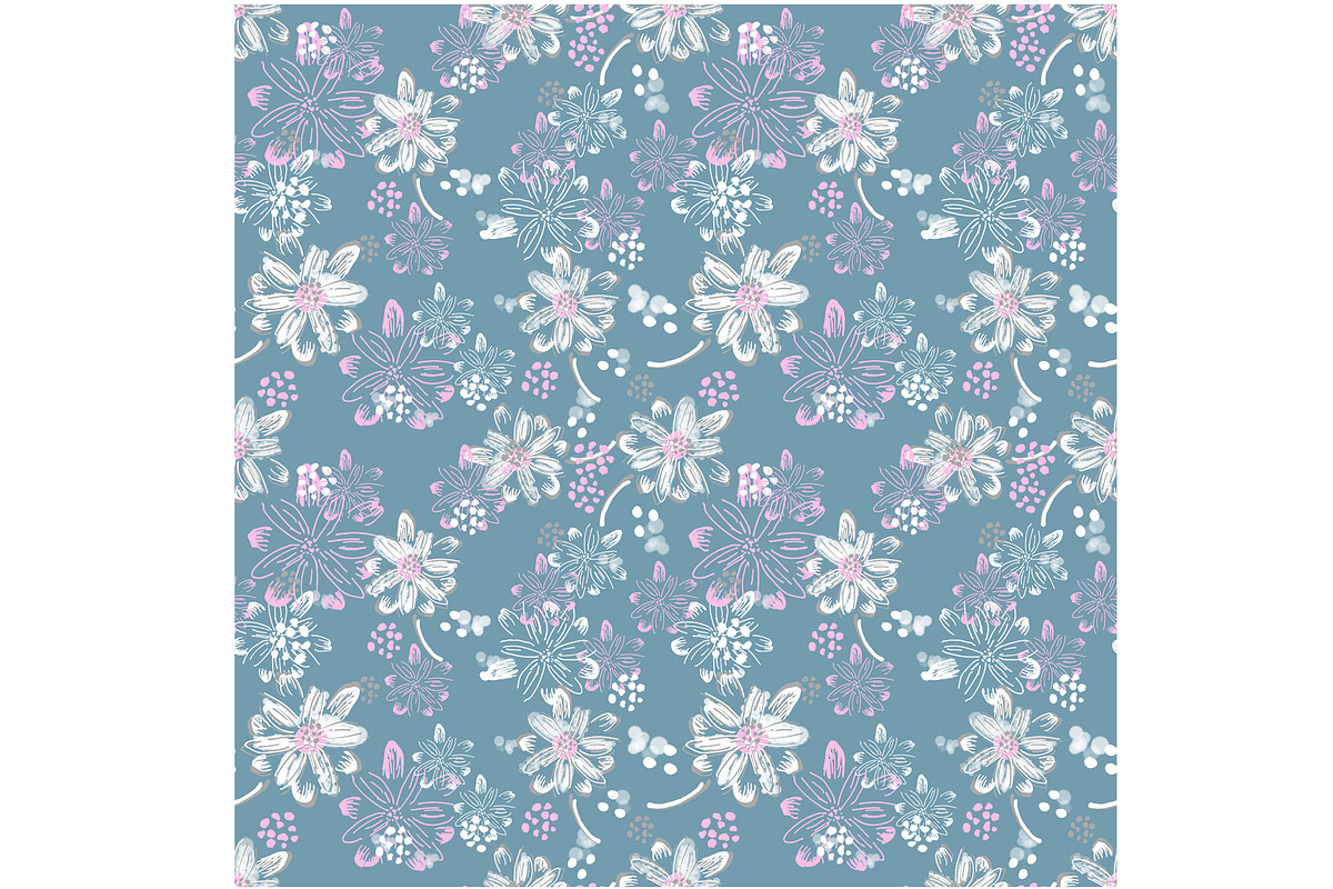 Lacy Drawn Floral Seamless Pattern, a Pattern Graphic by Sharon Schwalbe (Photo 5 of 6)
