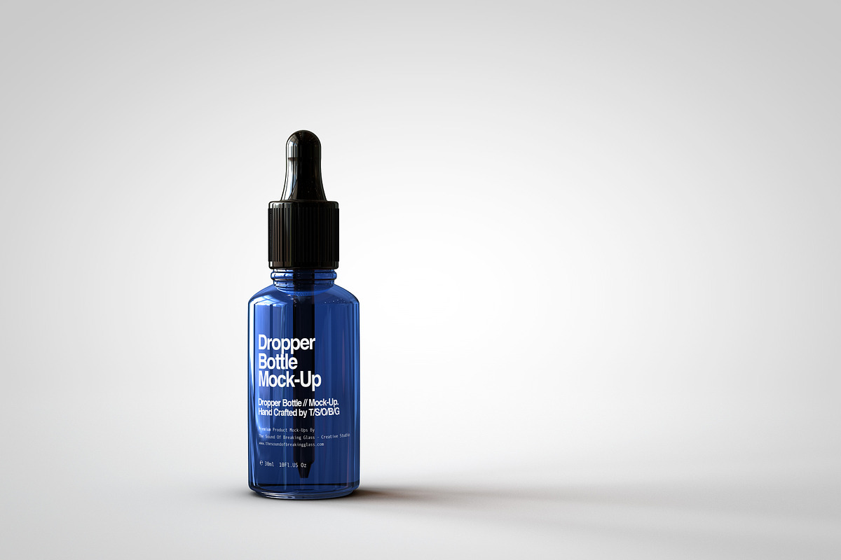 Amber Dropper Bottle Mock-Up & Box, a Household Mockup by TSOBG (Photo 8 of 20)
