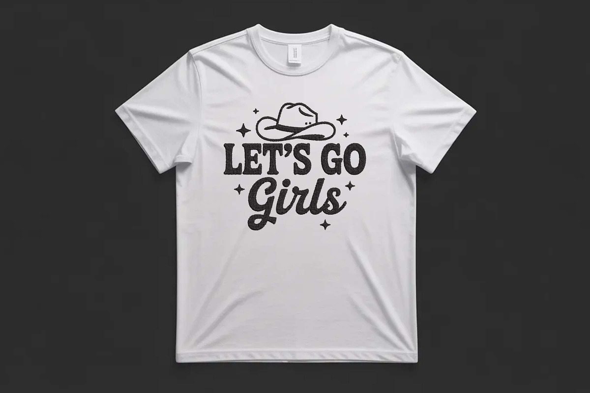 Let’s Go Girls Cowboy Hat Embroidery, an Illustration by Purpose Ekbal (Photo 3 of 3)