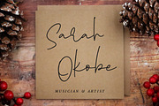 Yearbook Christmas - Calligraphy, a Handwritten Font by Arendxstudio (Thumbnail 4 of 9)