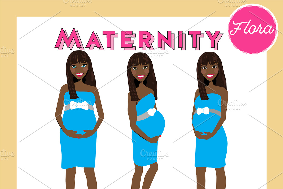 Maternity Pregnant Portrait Creator, a Person Illustration by Lauren Lesley Studio (Photo 15 of 45)
