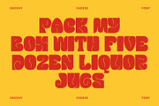 GF Cheese - Bold Funky Font, a Sans Serif Font by GroovyFontCo (Thumbnail 2 of 9)