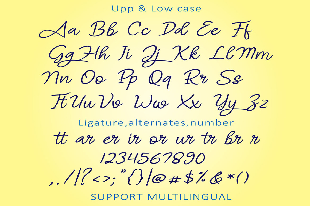 ANGEL SIGNATURE, a Script Font by AMINMARIO (Photo 7 of 9)