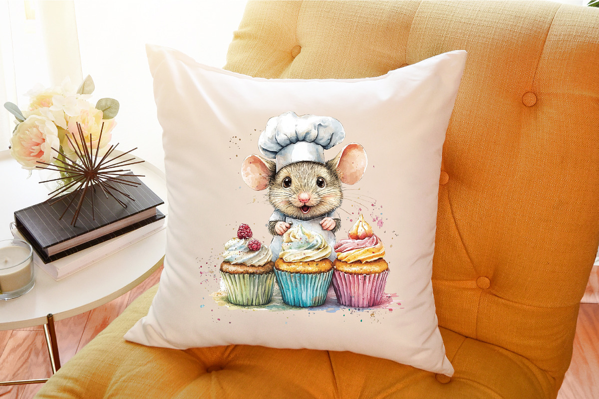 Watercolor Sweets Cute Bakery Animal, an Illustration by Sublimation Artist (Photo 6 of 6)