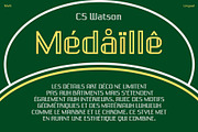 CS Watson – Art Deco Font, a Sans Serif Font by Craft Supply Co. (Thumbnail 6 of 8)