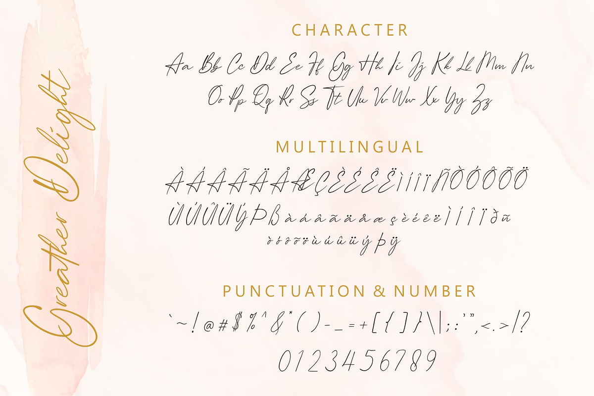 Greater Delight Font, a Script Font by Allouse Studio (Photo 5 of 15)