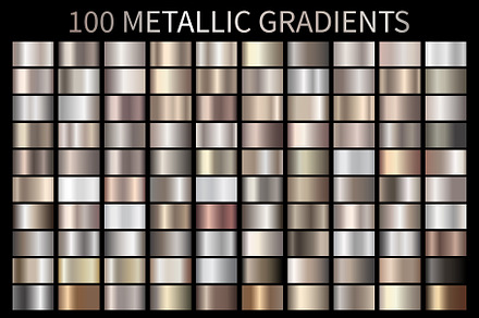 Metallic Bronze Gradients AI GRD ESP, a Gradient Add-On by Juksy