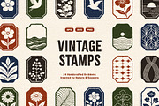 Vintage Stamp Elements, an Object Graphic by Design Squad (Thumbnail 1 of 4)