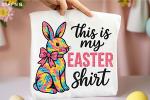 This Is My Easter Shirt PNG, Easter, an Illustration by Libby Wishes