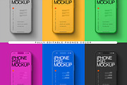 iPhone Mockup - Clay Set (3 Objects), an iPhone Mockup by Avelina Studio (Thumbnail 2 of 3)
